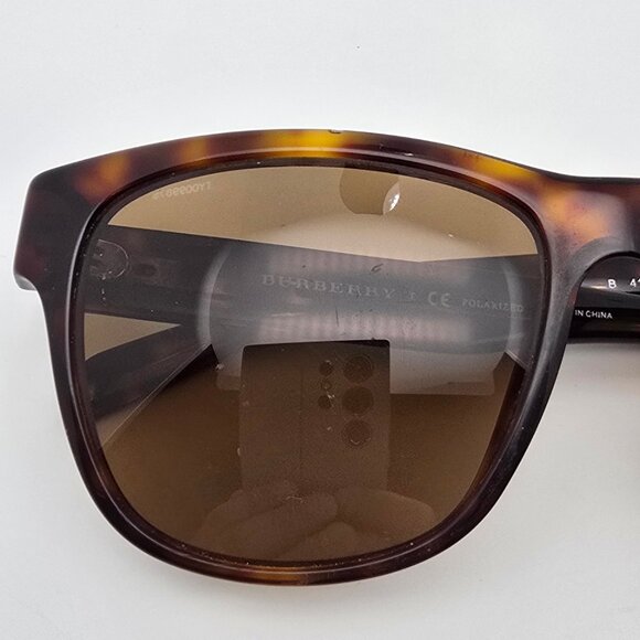 *SOLD* Burberry B4131 3349/83 Tortoise Frame Polarized Brown Lens Sunglasses - Picture 14 of 16